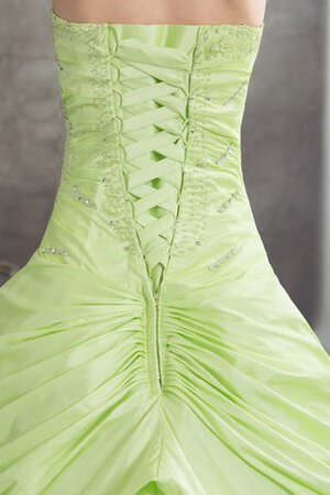 Robe de quinceanera pailleté ornée de mode de bal col en forme de cœur avec fleurs - Photo 5