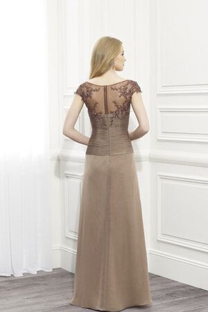 Robe de bal solennelle romantique avec chiffon col u profond decoration en fleur - Photo 2