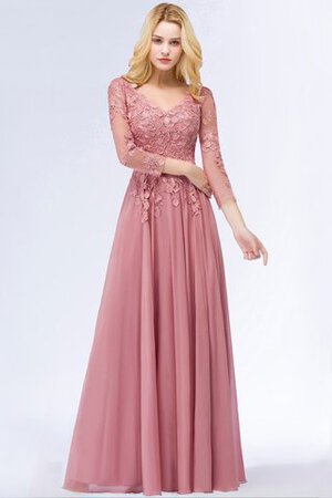 Robe de bal textile en tulle avec manche longue avec chiffon distinctif formelle - Photo 2