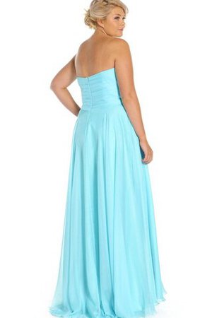 Robe de bal simple charmeuse distinguee fermeutre eclair avec chiffon - Photo 3