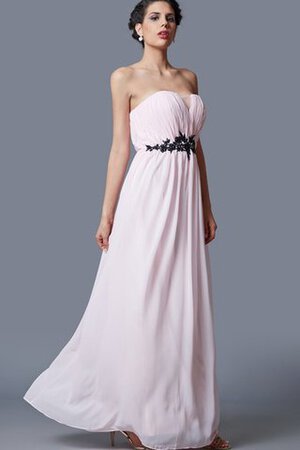 Robe de soirée fermeutre eclair ruché avec chiffon de bustier decoration en fleur - Photo 4