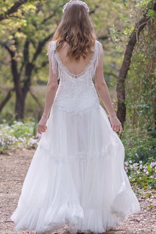 Clasico Vestido de Novia de Corte-A de Hasta el suelo - Foto 2