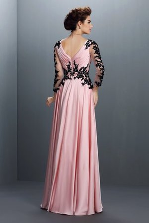 Robe de soirée charmeuse longue de princesse de col en v en chiffon - Photo 2