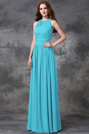 Robe demoiselle d'honneur longue fermeutre eclair avec chiffon ligne a de princesse - Photo 2