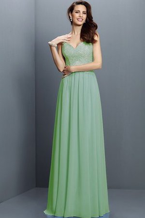 Robe demoiselle d'honneur longue en chiffon grandes bretelles avec zip de princesse - Photo 25