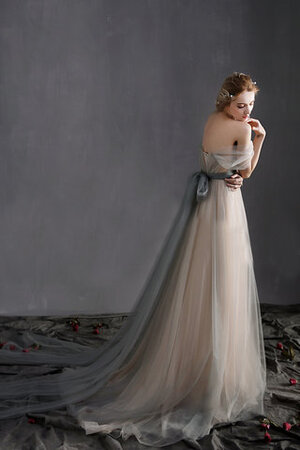 Reißverschluss Unverwechselbar Prächtiges Romantisches Brautkleid mit Schleife - Bild 2