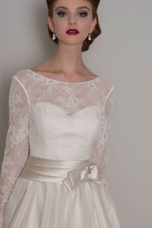 Robe de mariée delicat décontracté plissage avec nœud ligne a - Photo 4