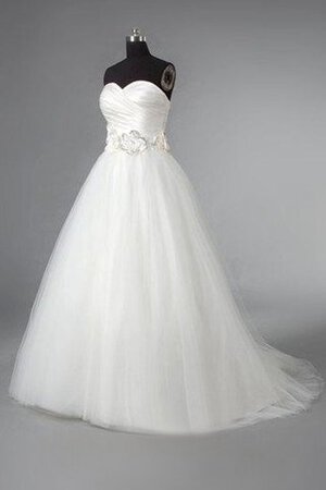 Abito da Sposa in Raso con Perline a riva Cuore stravagante Ball Gown - Foto 2