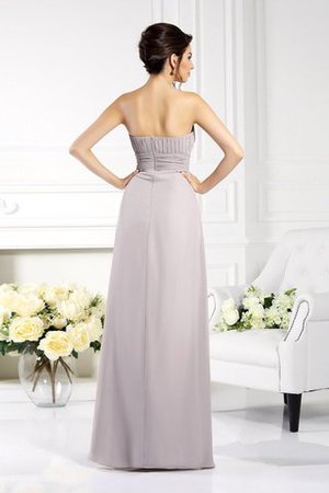 Robe mère de mariée ligne a de princesse en chiffon de bustier avec sans manches - Photo 4