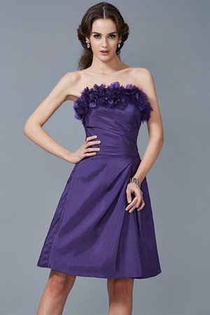 Robe demoiselle d'honneur facile en taffetas de fourreau de bustier fermeutre eclair - Photo 24