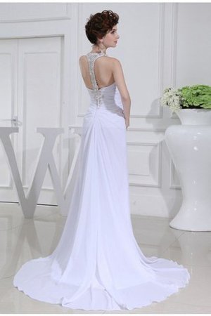 Abito da Sposa V-Scollo Semplice con Applique Principessa Alta Vita - Foto 2