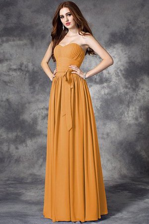 Robe demoiselle d'honneur longue naturel avec chiffon fermeutre eclair manche nulle - Photo 20