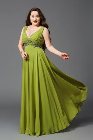 Robe de bal avec chiffon a-ligne manche nulle de princesse larges bretelles - Photo 3