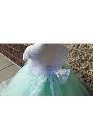 Abito da Cerimonia Bambini con Piega con Fiore con Fusciacca A Terra Ball Gown Cappellino - Foto 4