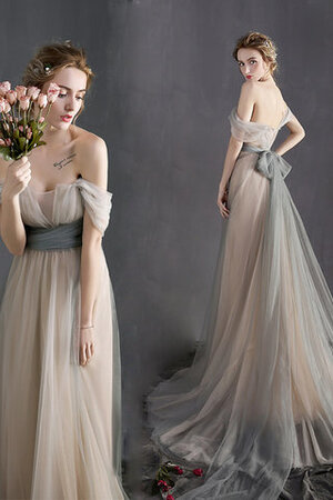 Reißverschluss Unverwechselbar Prächtiges Romantisches Brautkleid mit Schleife - Bild 3