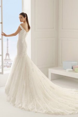 Clasico Vestido de Novia de Encaje Adorno de Apliques - Foto 2