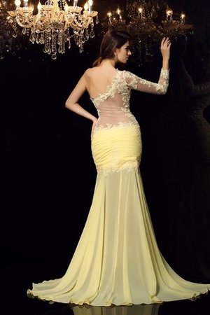 Robe de soirée longue de sirène appliques en chiffon de tour de ceinture en haute - Photo 2