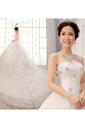 Abito da Sposa Cuore favola Allacciato con Perline Elegante Ball Gown - Foto 4