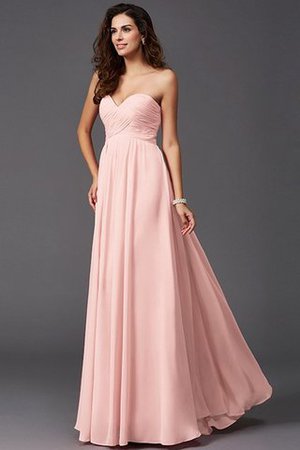 Robe demoiselle d'honneur longue ligne a de princesse en chiffon de col en cœur - Photo 20