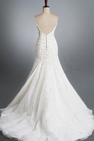 Robe de mariée sexy splendide avec perle dos nu en organza - Photo 2