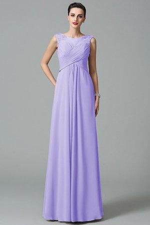 Robe demoiselle d'honneur longue jusqu'au sol de princesse avec chiffon ruché - Photo 18