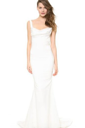 Robe de mariée simple nature elégant décolleté dans le dos avec sans manches - Photo 2