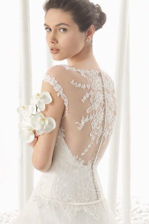 Robe de mariée formelle classique avec gaze avec broderie ligne a - Photo 2