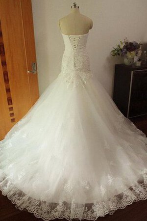 Abito da Sposa Buco Della Serratura Schiena Cappellino A Terra Conotta in Pizzo Sirena - Foto 2