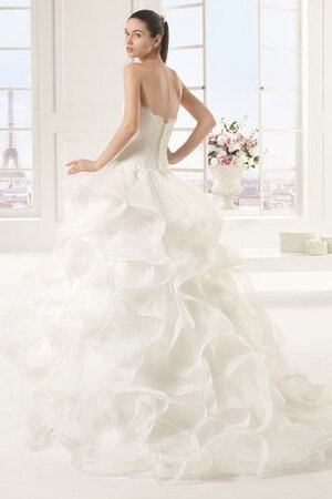 Robe de mariée distinguee exclusif impressioé avec zip de traîne moyenne - Photo 2