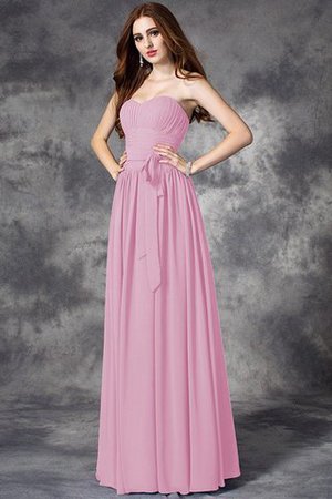 Robe demoiselle d'honneur longue naturel avec chiffon fermeutre eclair manche nulle - Photo 21