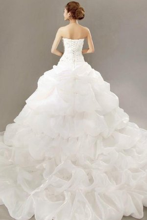 Vestido de Novia de Corte Evasé de Bordado de Adorable de Recatado - Foto 2