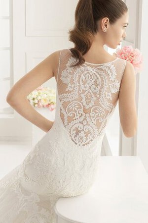 Moderno Vestido de Novia de Sin mangas de Cola Barriba de Largo - Foto 3