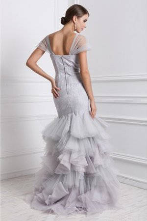 Robe de bal naturel avec zip de lotus en organza grandes bretelles - Photo 2