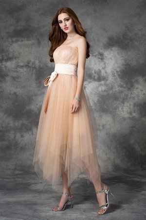 Robe fête de la rentrée bref a-ligne avec sans manches de princesse de bustier - Photo 3