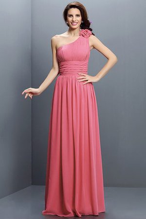 Robe demoiselle d'honneur longue en chiffon au drapée jusqu'au sol fermeutre eclair - Photo 28