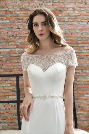 Sencillo Vestido de Novia de Corte Sirena de Espumoso de Largo - Foto 10