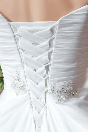 Perlenbesetztes keine Taille Garten sexy romantisches Brautkleid mit Plissierungen - Bild 3