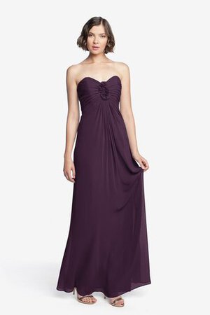 Robe demoiselle d'honneur ruché avec chiffon de bustier longueru au niveau de sol - Photo 8