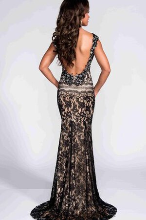 Robe de bal sexy luxueux décolleté dans le dos avec perle de fourreau - Photo 2