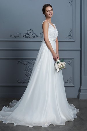 Abito da sposa semplice bello seducente in chiffon pudica lunghi - Foto 6