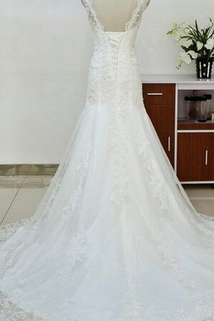 Vestido de Novia de Corte Sirena de Fuera de casa de Hasta el suelo de Cristal - Foto 3