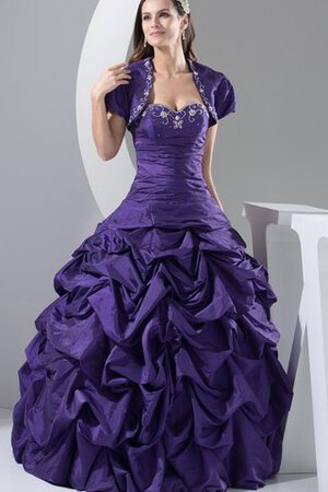 Abito Quinceanera con Ricamo con Stropicciato Cuore Ball Gown - Foto 1