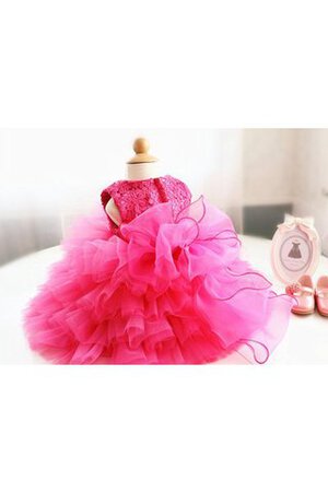 Abito da Cerimonia Bambini in Tulle al ginocchio mini con Increspature Lupetto radiosa - Foto 4