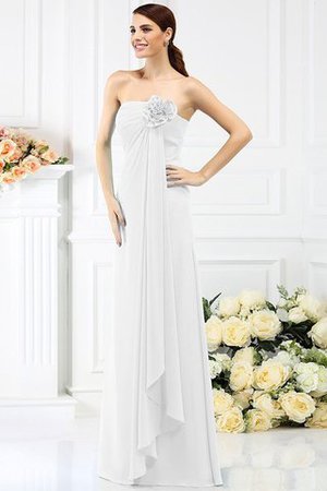 Robe demoiselle d'honneur longue avec fleurs avec chiffon de bustier ligne a - Photo 29