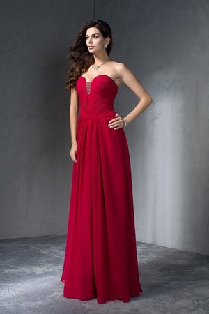 Abito da Ballo in Chiffon Principessa Lungo Formale con Festone - Foto 6