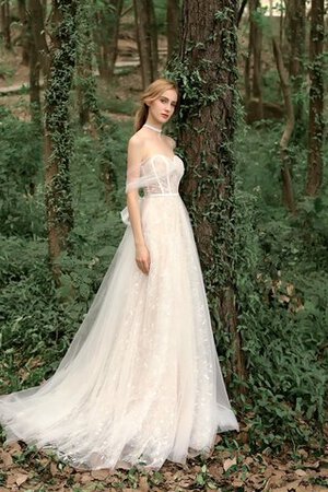 Abito da sposa moda senza maniche senza strap spazzola treno cerniera sensuale - Foto 5