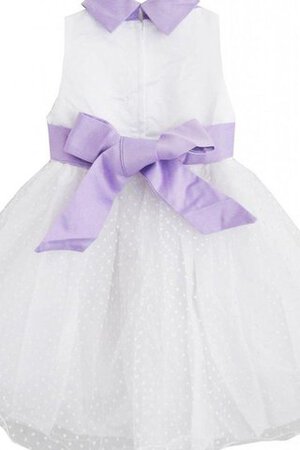 Robe de cortège enfant manche nulle avec nœud ligne a elevé - Photo 3