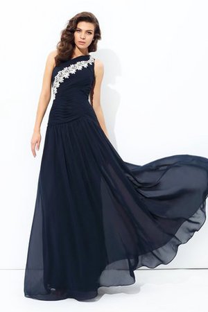 Normale Taille Ärmelloses Sexy Formelles Ballkleid mit Applikation - Bild 1