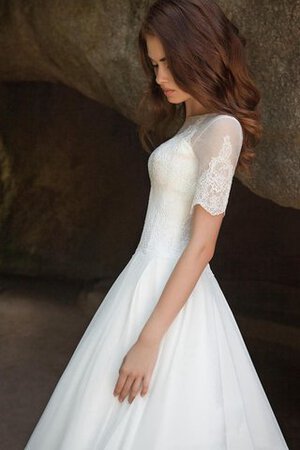 Abito da Sposa in pizzo A-Line Cerniera Lungo Semplice lusso - Foto 3