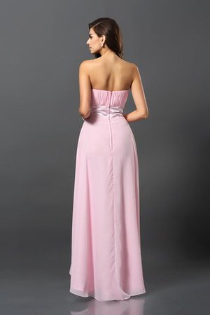 Robe demoiselle d'honneur courte de bustier a-ligne avec chiffon asymétrique - Photo 30